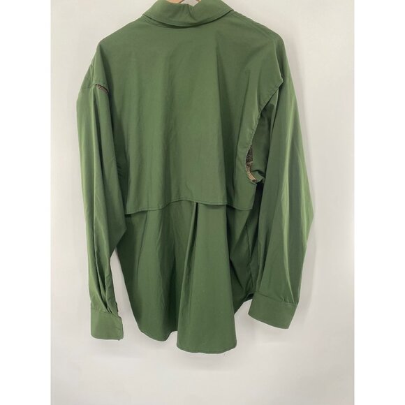 Gary Nesse Montana Hunting Outdoor Button up Shirt Mens XL Green Pocket - Picture 5 of 6